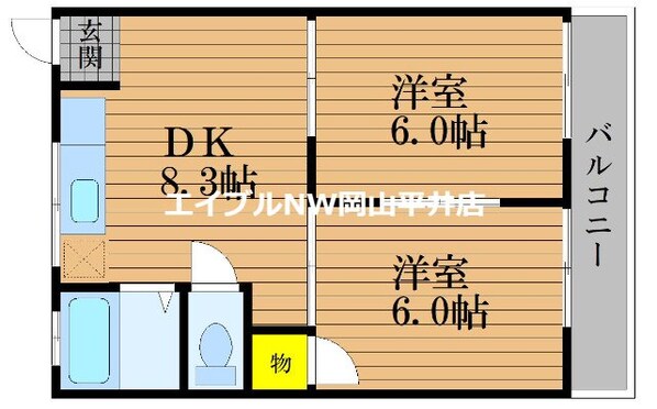 ラフォーレ福島の物件間取画像